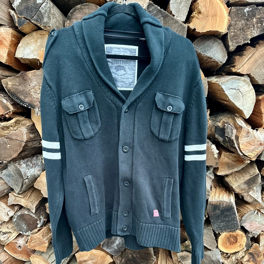 Vintage Y2K Slade Wilder Varsity Letterman Style Retro Cardigan Size